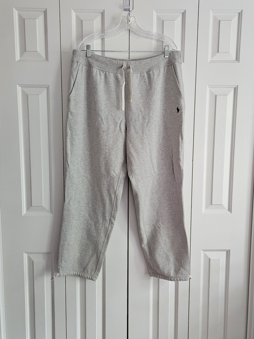 Ralph Lauren Gray Fleece Sweatpant with Navy Label
